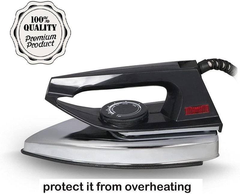 LE - EASE LITE DS-09AC Automatic dry iron with Non-Stick Soleplate made with shock-proof Plastic material Ultra-light weight for everyday ironing 750 W Dry Iron  (Black)