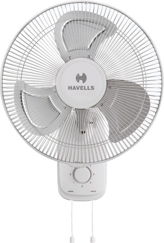 HAVELLS Girik WHITE 400 mm 3 Blade Wall Fan  (White, Pack of 1)