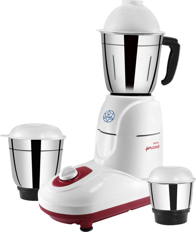 mi star MG18H512 mixer grinder 550 Mixer Grinder (3 Jars, multi color 3 jars)