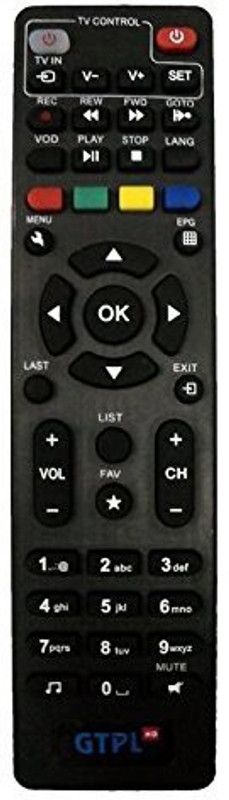 AS TECHNOLOGIES GTPL HD Setup Box Remote Control Compatible for GTPL HD Setup Box GTPL HD SETUP BOX Remote Controller  (Black)