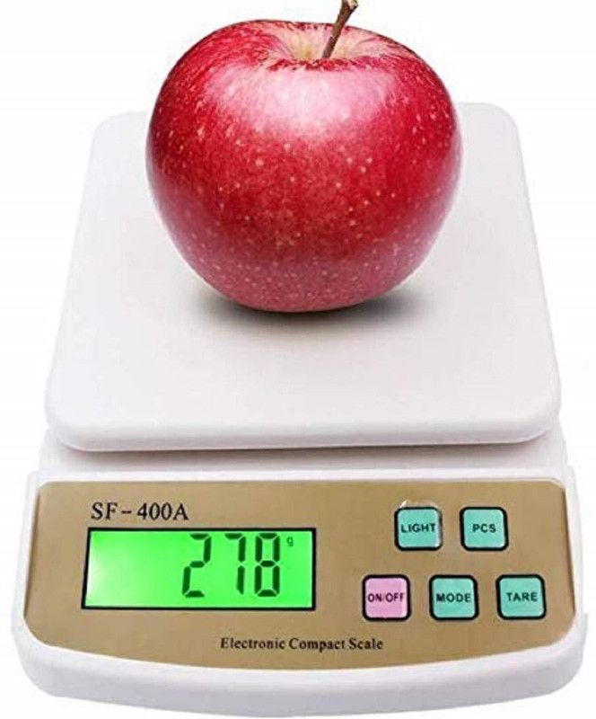 VVG TRADERS Electronic Digital Kitchen Weight Machine Capacity 10Kg Multipurpose Sf400a Weighing Scale (White) Weighing Scale (White) Weighing Scale  (White)