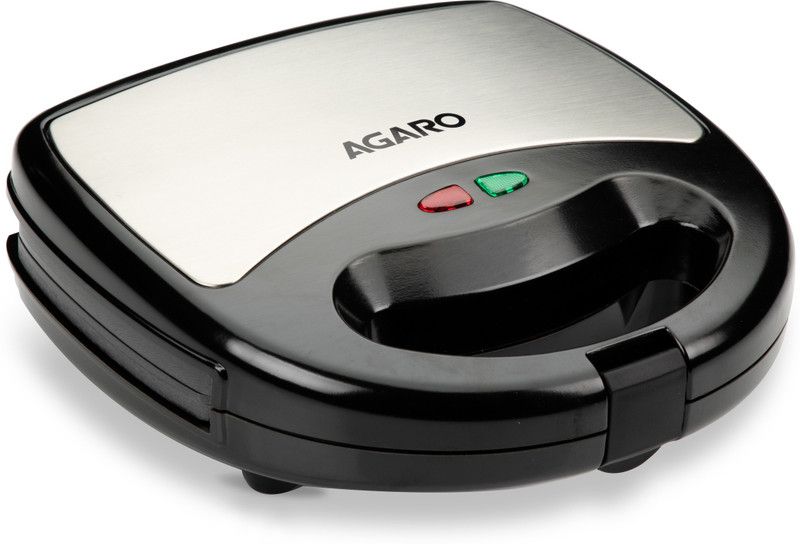 AGARO Elite 750 Watts Sandwich/Panini Maker With Non-Stick Grill Plates, Grill  (Black)