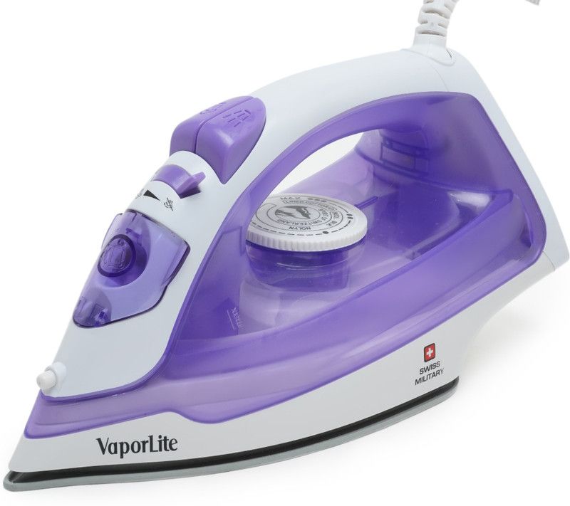 SWISS MILITARY S009VA1 2000 W Steam Iron  (WHITE/PURPLE)