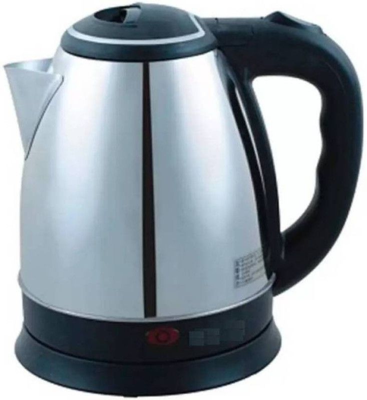 FULKIZA Stainless Steel Tea Heater with Auto Shut Off & Boil Dry Protection Electric Kettle (1.8, CHROME) Electric Kettle  (1.8 L, Silver)
