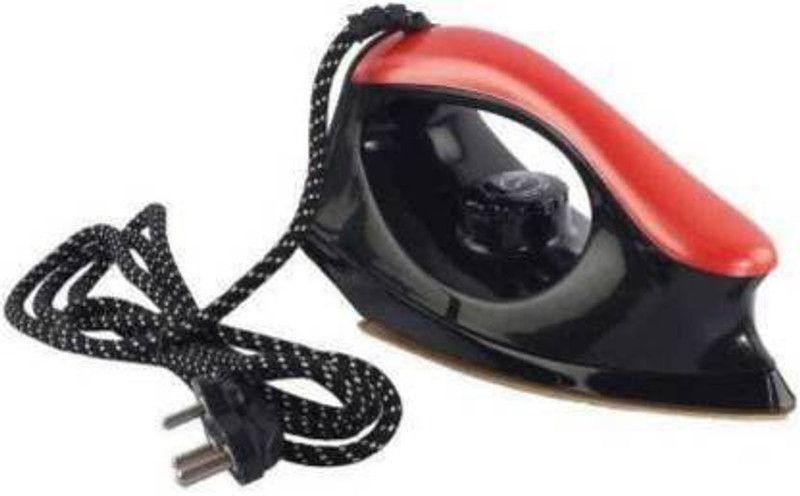 Chartbusters Non-stick Compact Superior Quality light weight - PD-017 750 W Dry Iron  (Red, Black)