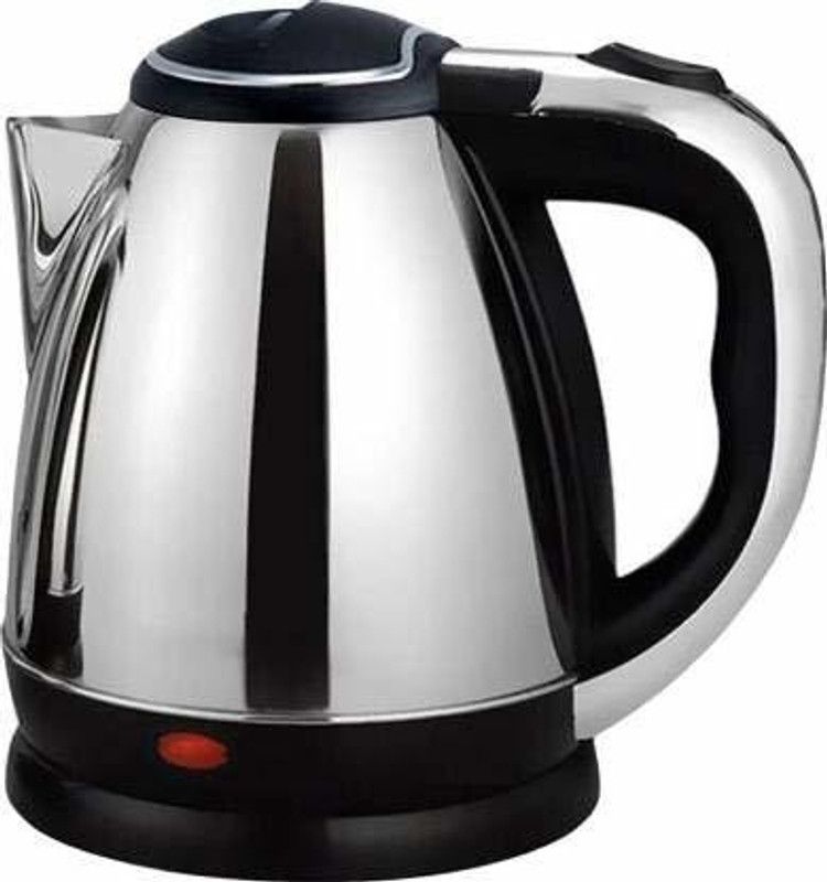 Maitri Enterprises by MAITRI ENTERPRISES 2 L Automatic Multipurpose Large Tea Coffee Maker Water Boiler with Handle Electric Kettle  (2 L, Silver , Black)
