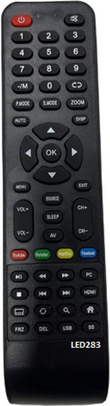 Nij LED283 LED TV Remote Control TARGET TV Remote Controller  (Black)