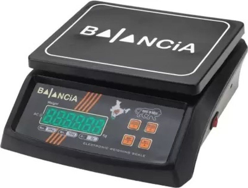 SELMEZ Double Display Weight Machine For Shop Kitchen balance Scale (Black) Weighing Scale  (Black)