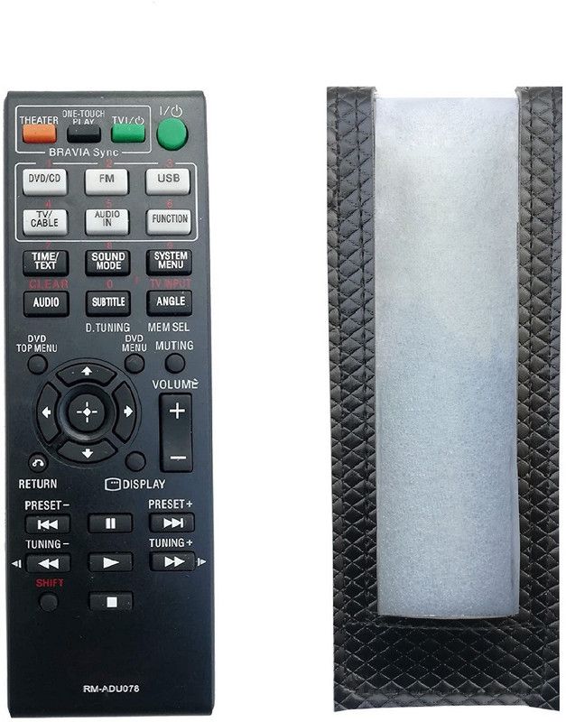 LipiWorld RM-ADU078 DAV-TZ710 DAV-TZ715 HCD-DZ330 HCD-DZ340 Remote ( Remote with Cover ) Compatible for Sony DVD Home Theatre System Remote Controller  (Black)