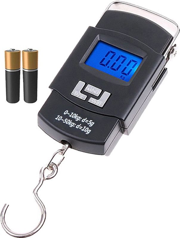 Glancing Digital Luggage Weighing Scale for Flights and Travel; Portable, Hanging Weight Machine for Bags and Baggage 50 KG /93/UGl Weighing Scale  (Black)