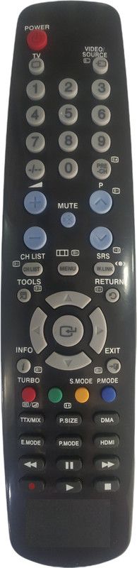 Haimac LCD/LED Remote No. URC77, Compatible for LCD/LED Samsung Remote Controller  (Black)