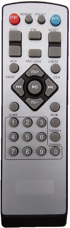 HDF Compatible for Intex HM Eifel Home Theatre Intex HM Eifel Home Theatre Remote Controller  (White)