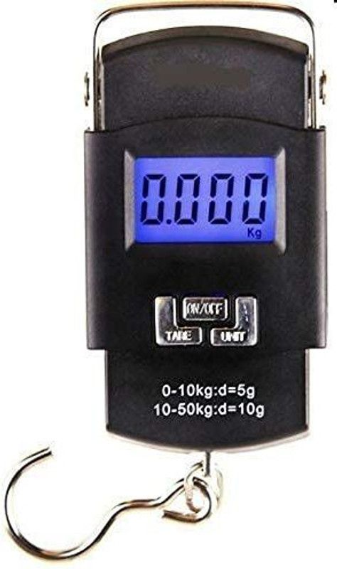 MAITRI ENTERPRISE Portable Hook Weighing Machine Digital Hanging Luggage Weighing Scale  (Black)