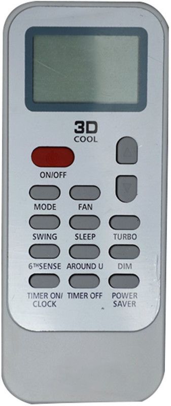 Upix 129 AC Remote 129 AC Remote Compatible for Whirlpool 3D Auto AC (EXACTLY SAME REMOTE WILL ONLY WORK) Remote Controller  (White)