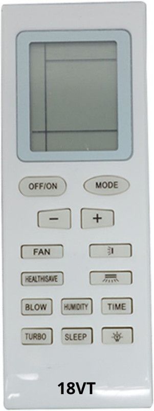 Upix 18VT AC Remote Compatible for Voltas AC (EXACTLY SAME REMOTE WILL ONLY WORK) Remote Controller  (White)