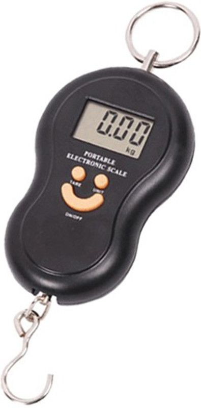 Qozent Electronic Weighing Scale- Portable Hanging Luggage Weight Machine Digital for Weighing Household Items i.e. Waste Newspaper, Gas Cylinder , disposal etc Capacity 50Kg Weight Capacity L/21/AQA Luggage Weighing Scale  (Black)