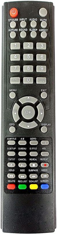 Nij LCD-1 LED TV New Remote Control WORLDTECH Remote Controller  (Black)