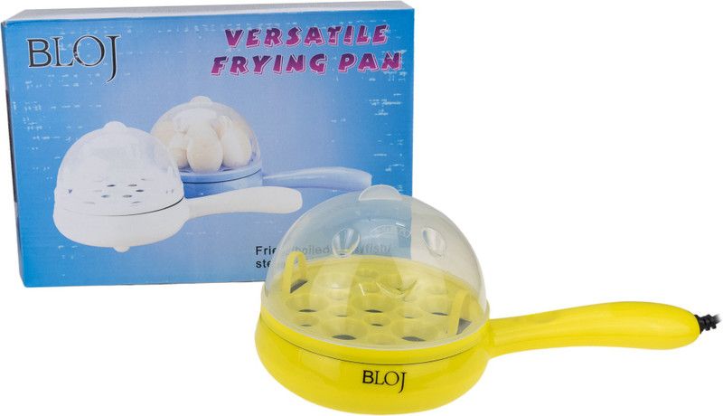 Zeva Mini Electic Boiler Steamer Non Stick Frying Pan Roaster Multipan Omelette Maker Egg Boiler03 Egg Cooker  (Yellow, 7 Eggs)