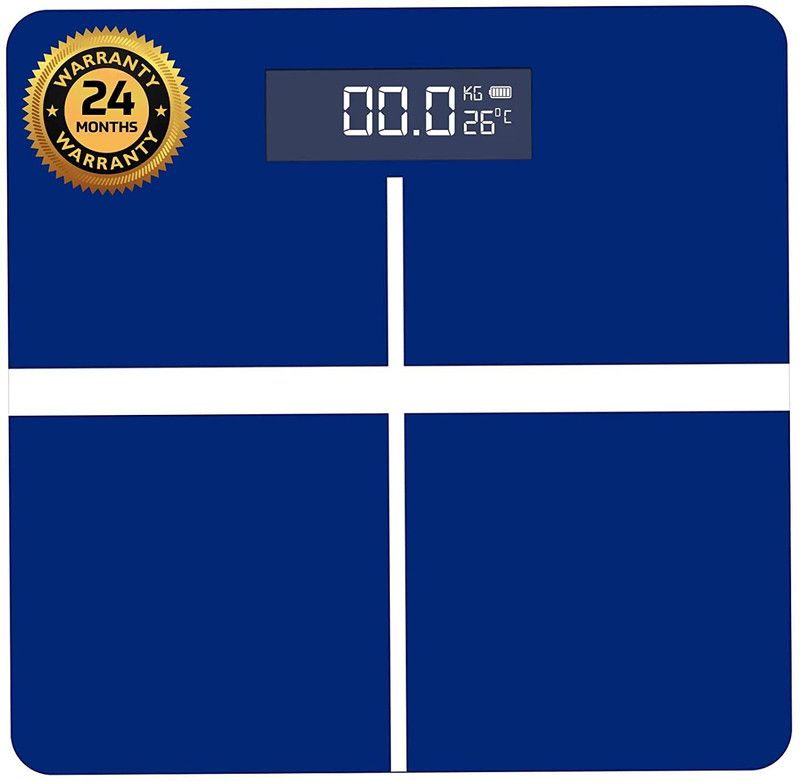 SYSTEMATIC TECHNOLOGY Blue plus Digital Bathroom Weighing Scale with LCD Panel Weighing Scale  (Blue)