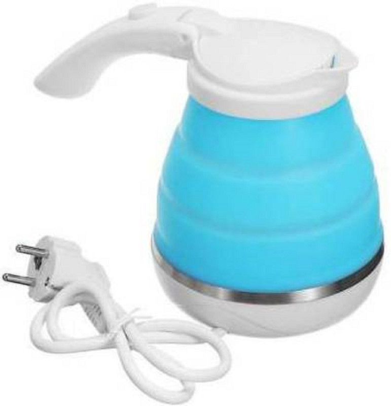 DN BROTHERS Electric Foldable Kettle Silicone Collapsible Tea Kettle Lightweight Kettle ( Multicolor) Beverage Maker  (0.6 L, Multicolor)