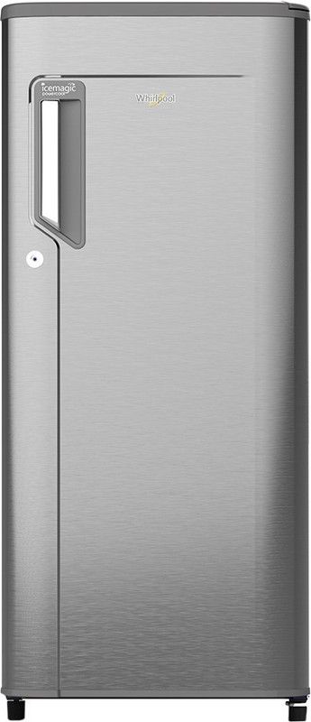 Whirlpool 200 L Direct Cool Single Door 4 Star Refrigerator  (Magnum Steel, 215 IMPC PRM 4S INV MAGNUM STEEL)