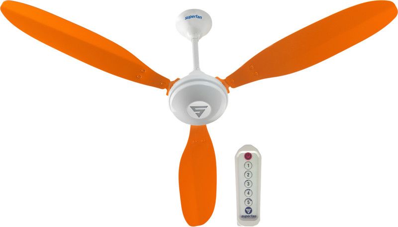 Superfan SuperX1 1200 mm 3 Blade Ceiling Fan  (Orange, Pack of 1)
