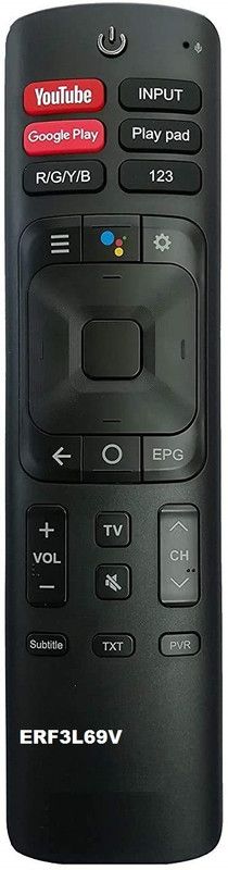 ANM Remote Control ERF3L69V with YouTube and Hotstar functions Compatible for LED TV VU ( EXACT SAME MODEL ), VERIFICATION ON 9408256237 Remote Controller  (Black)