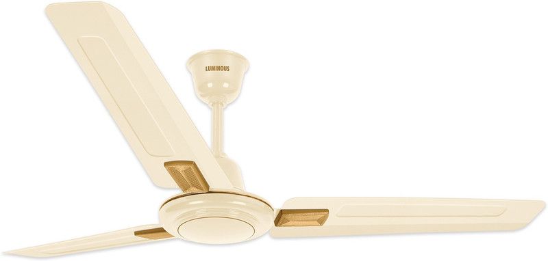 LUMINOUS Rapid Deco 600 mm 3 Blade Ceiling Fan  (Pearl Cream, Pack of 1)