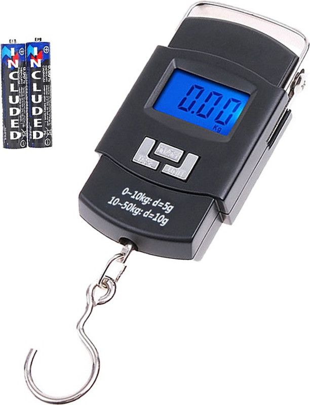 MAITRI ENTERPRISE Suitcase Weighing Machine- 50Kg Portable Hanging Luggage Weighing Scale  (Black)