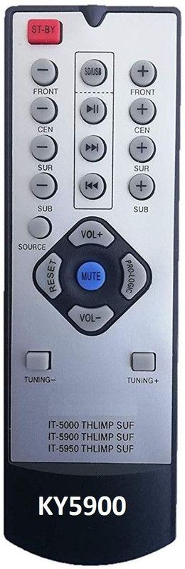 Upix KY5900 Home Theatre Remote Koryo Home Theater (EXACTLY SAME REMOTE WILL ONLY WORK) Remote Controller  (White)