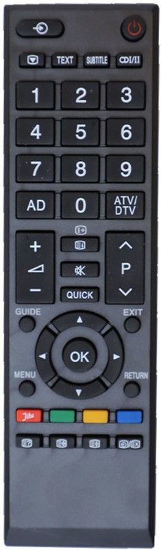 AS TECHNOLOGIES 90334 LCD/LED TV Remote 90334 LCD/LED TV Remote Compatible for Toshiba LCD/LED TV Remote Controller  (Black)