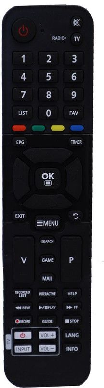 AS TECHNOLOGIES 357 DTH Remote Compatible for Siti Cable HD Set Top Box Remote Controller  (Black)