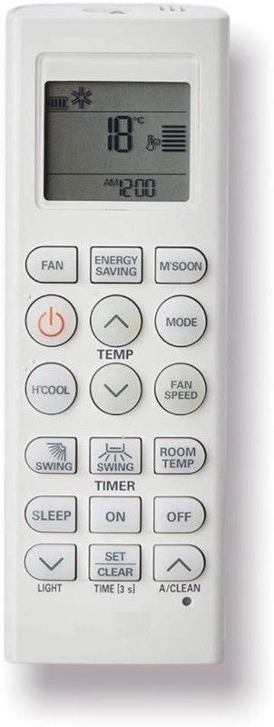 miracles in hand AC REMOTE COMPATIBLE WITH AC REMOTE (DOUBLE SWING) LG Remote Controller  (White)