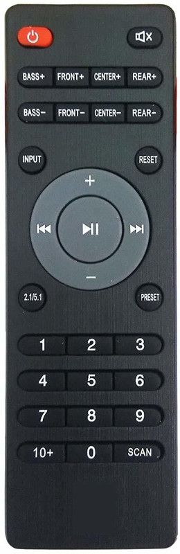 PP REMOTE (SCAN LAST BUTTON) FOR HOME THEATER WORKS FOR SAME OLD REMOTE MODEL ONLY COMPATIBLE TO I-BALL Send old remote photo at 9822247789 whatsapp verification. Remote Controller  (Black)