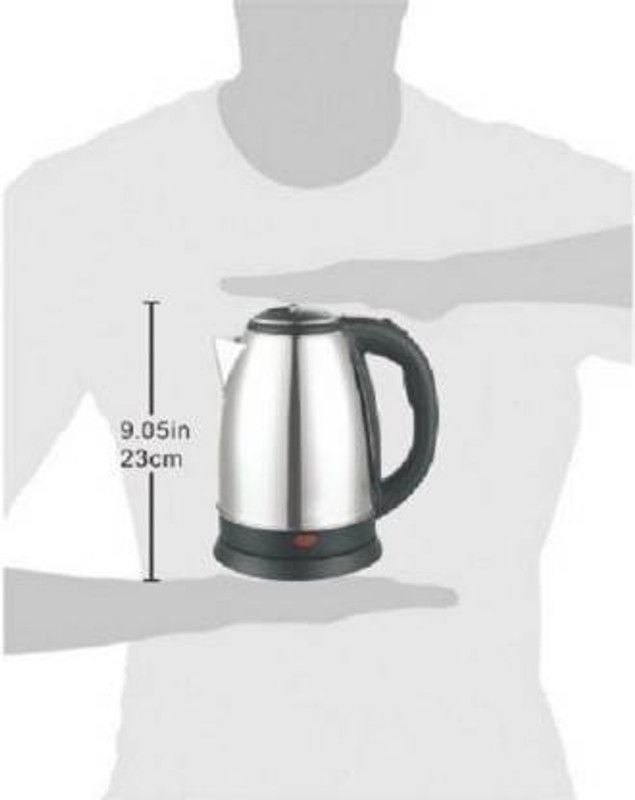 MAITRI ENTERPRISE Electric Water Boiler kettle 2L DN65 Multi Cooker Electric Kettle  (2 L, Silver , Black)