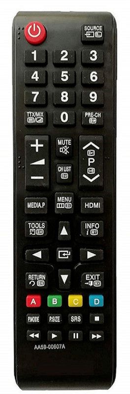 hybite Samsung Remote Compatible for all SAmsung Led / Lcd tv Samsung LED AA59-00607A Remote Controller  (Black)
