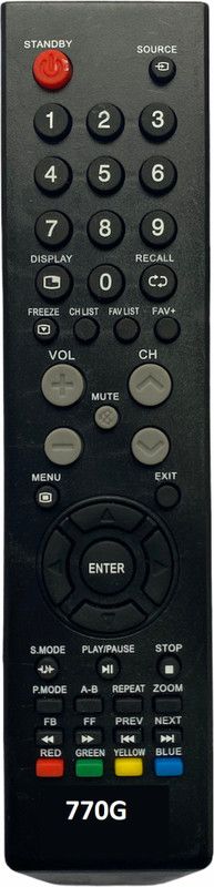 Upix 770G LCD/LED TV Remote Godrej LCD/LED TV (EXACTLY SAME REMOTE WILL ONLY WORK) Remote Controller  (Black)