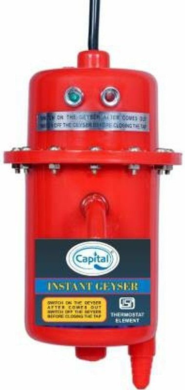Capital 1 L Instant Water Geyser (1 L Instant Water Geyser, Red)
