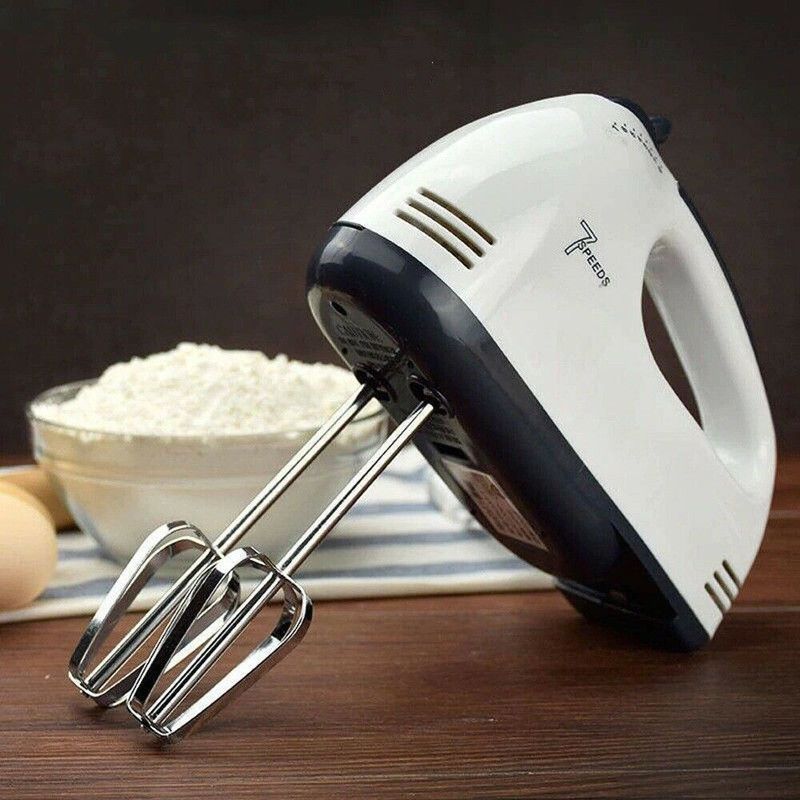 Three Secondz 7 Speed Blender Bitter for Cake, Cream Mix, Food Blender, Beater for Kitchen | Beater for Cake 260 W Hand Blender  (White)