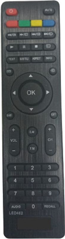 Nij LED462 LED HD TV Remote Control VIDEOCON TV Remote Controller  (Black)