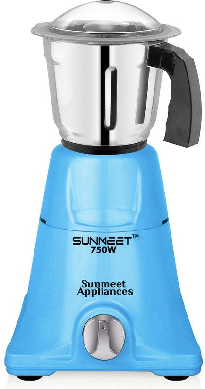 Sunmeet 750W Mixer Grinder with 1 Multipurpose Leak-proof Steel Jar (Medium) SANX03 SA-NEXON 750 Mixer Grinder (1 Jar, Blue)