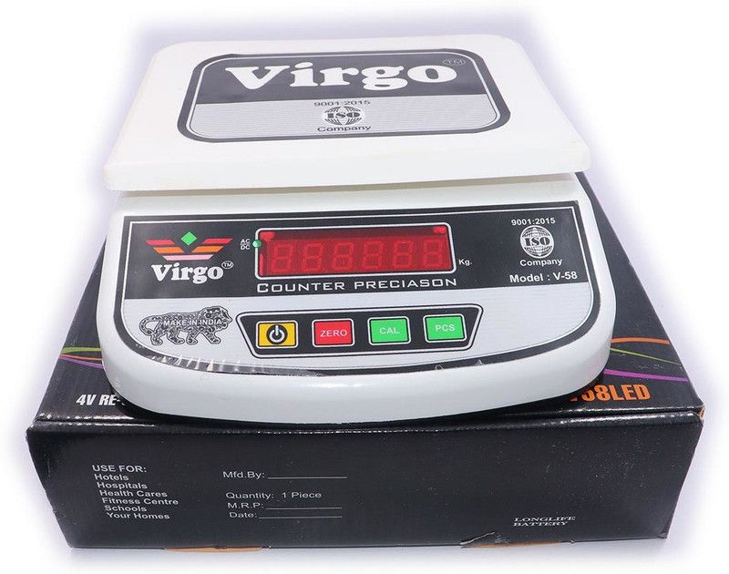 Virgo Indoson V 58 Weighting Scale07 Weighing Scale  (White & Black)