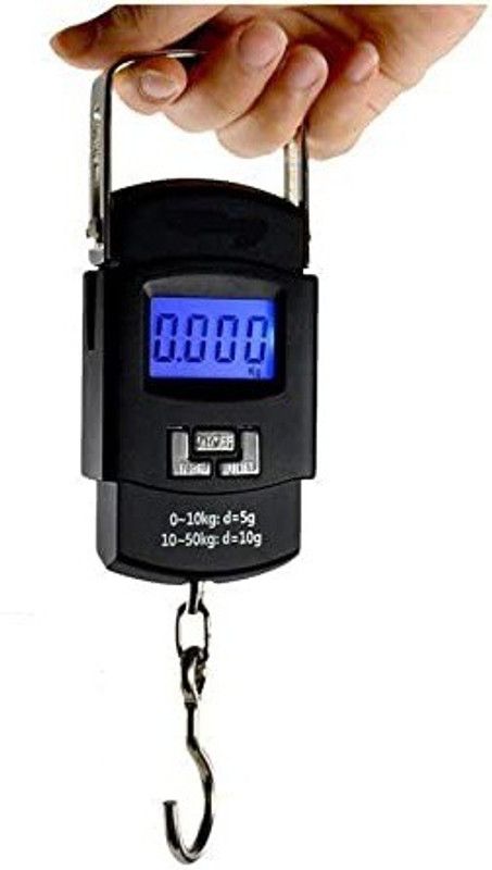 TRENDJOES Electronic Digital Weighing Plastic Hanging Scale Weighing Scale  (Black)