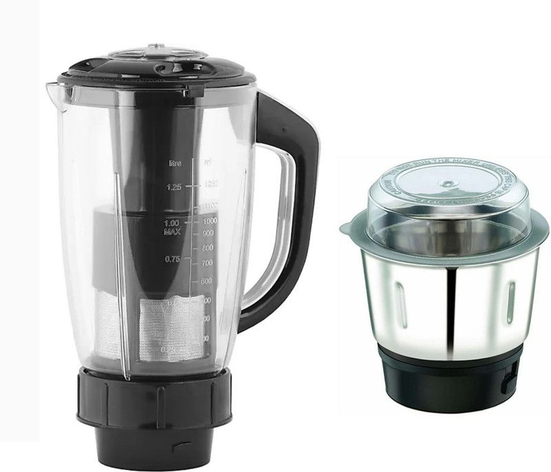 SIYA PRO /067 PLASTIC JUICE JAR & STAINLESS STEEL CHUTNEY JAR Mixer Juicer Jar  (0.8 L)