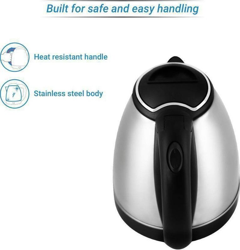 PRATYANG Electric Kettle (1.5 L, Steel) Beverage Maker  (2 L, Silver , Black)
