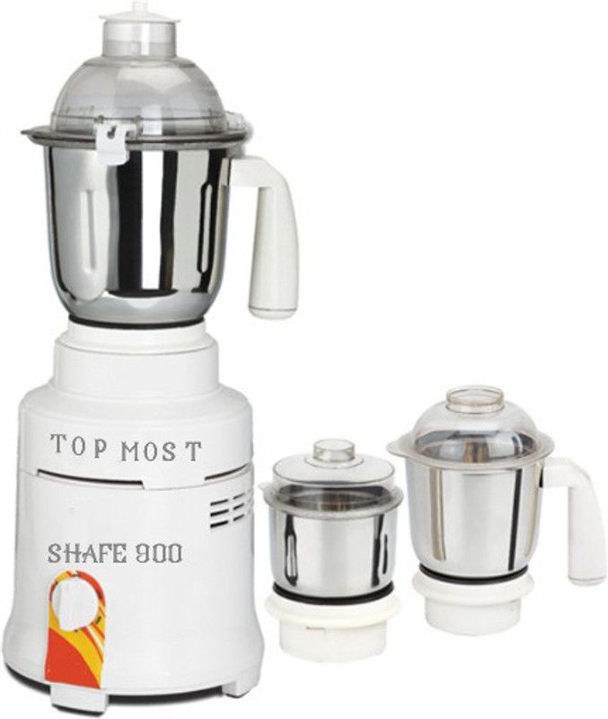 Top Most India TMKG-Shafe-900 230 Mixer Grinder (3 Jars, White)