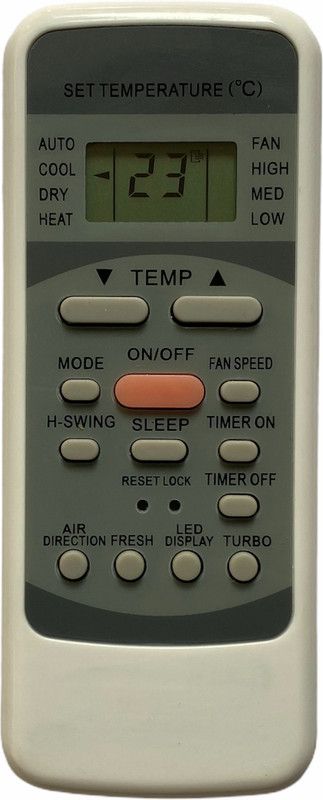 Upix 12G AC Remote Compatible for Godrej AC Remote Controller  (White)