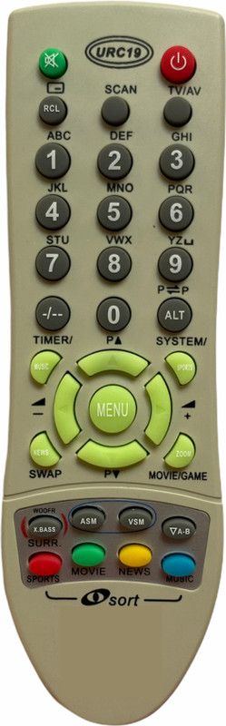 Upix I SORT JXPSE BP69 TV Remote BP69 TV Remote Compatible for BPL CRT TV (EXACTLY SAME REMOTE WILL ONLY WORK) Remote Controller  (White)