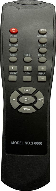 SHIELDGUARD Remote Control F6000 Compatible for Home Theater System F&D Remote Controller  (Black)