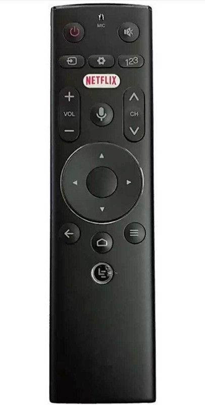 Nij Compatible For D LCD Smart TV & Netflix / VOICE Remote Control LE Remote Controller  (Black)